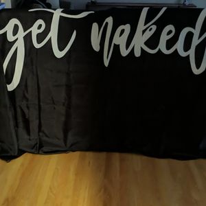 "Get Backed" Shower curtain